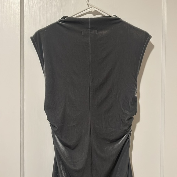 Reformation Alden Knit Dress Silver Velvet New Size Medium - Picture 9 of 12